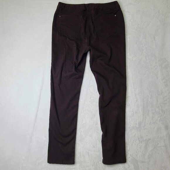 One 5 One Womens Size 12 Authentic Denim Brown Stretch Pants - Picture 6 of 12